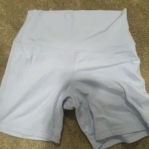 Baby blue align shorts